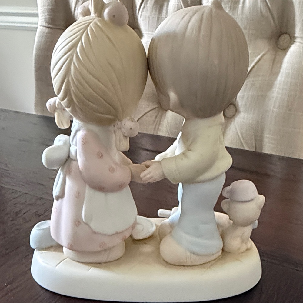 Precious Moments Cream and Pink Baking Children Figurine - Picture 4 of 4